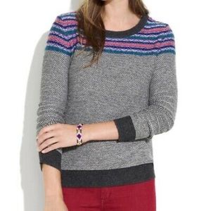 Madewell Wallace Whistler Fair aisle Sweater - M